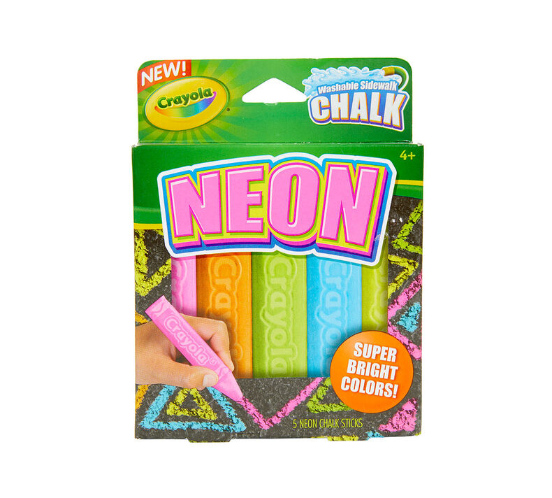 Outdoor Chalk Group Pack, 12 Individual Packages of Special Effects Sidewalk Chalk - Neon