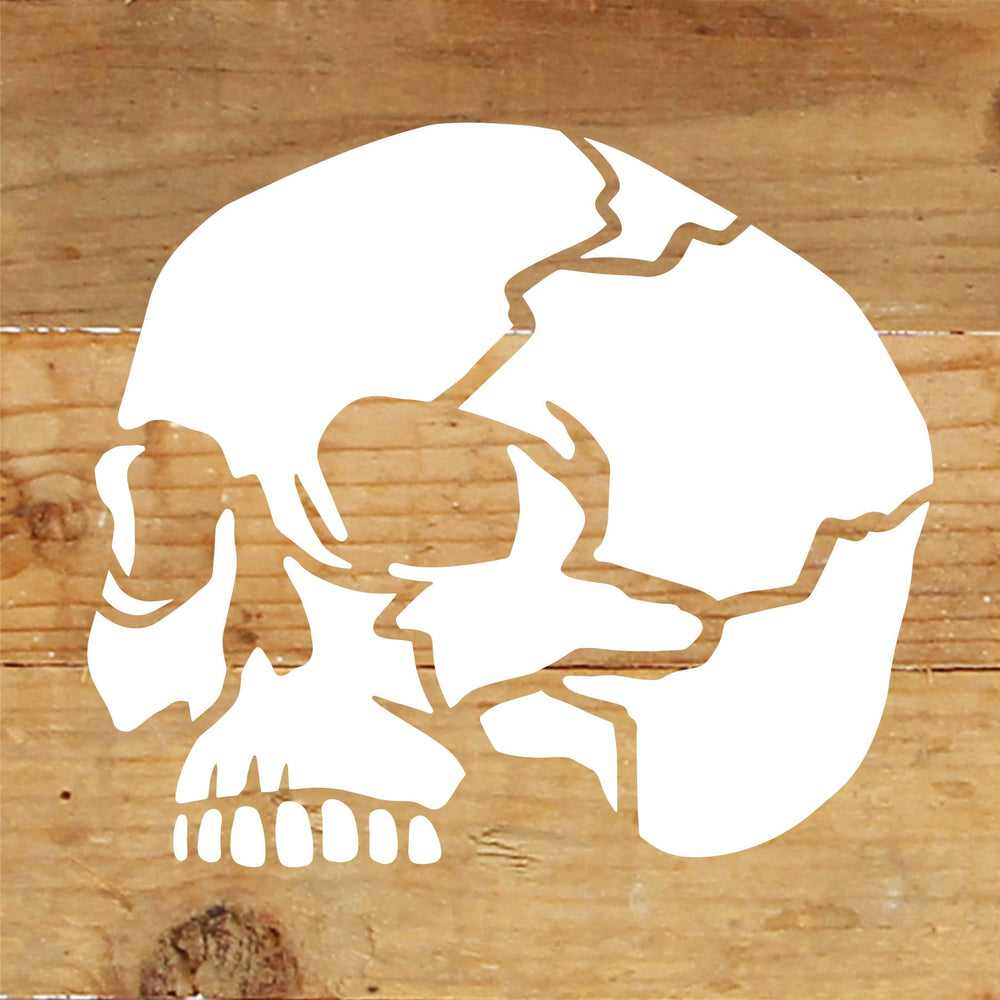 Skull Halloween / 6x6 Reclaimed Wood Sign