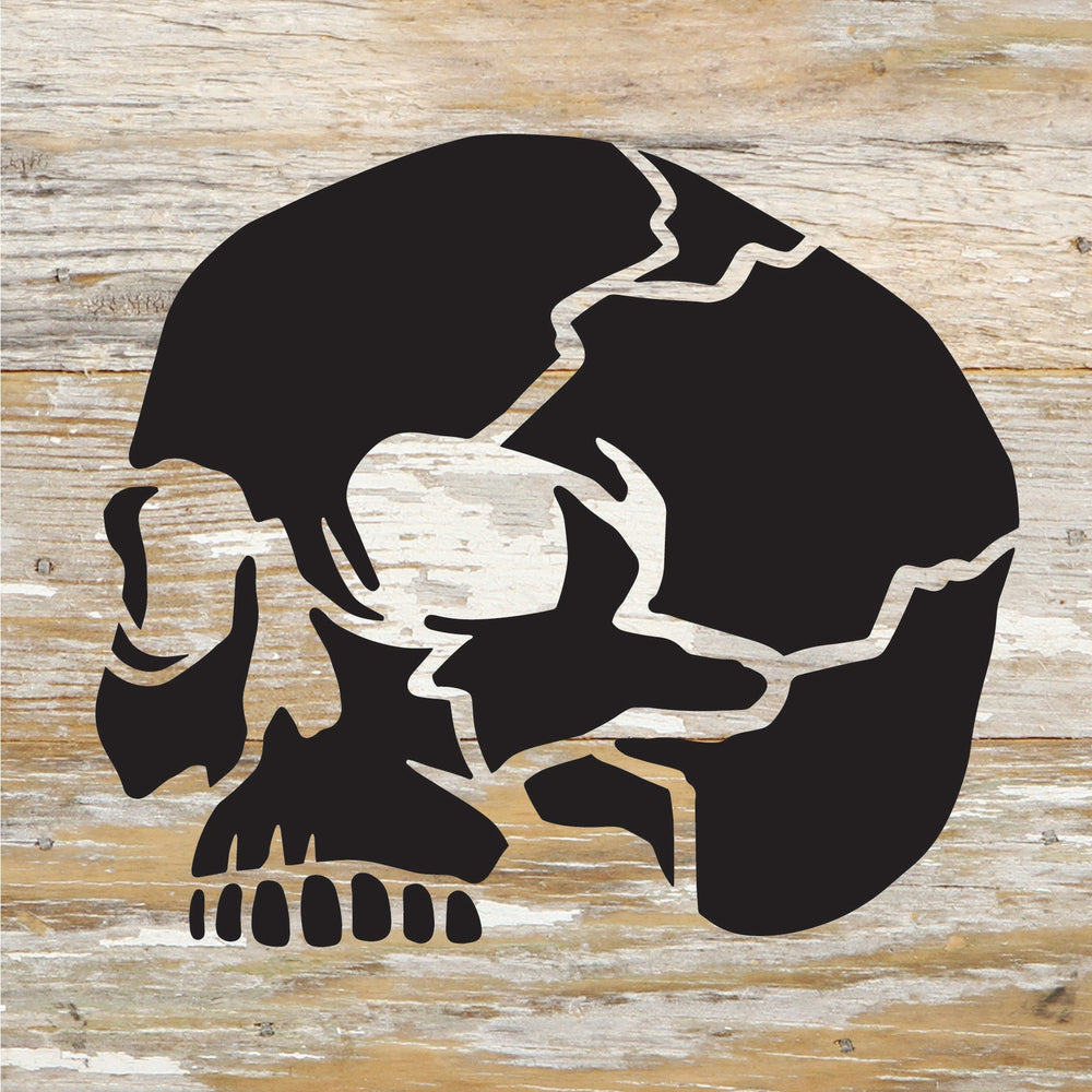 
                  
                    Load image into Gallery viewer, Skull Halloween / 6x6 Reclaimed Wood Sign
                  
                