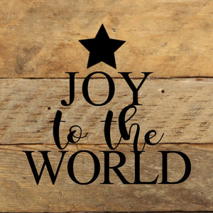 
                  
                    Load image into Gallery viewer, Joy to the world (star) / 6&amp;quot;x6&amp;quot; Reclaimed Wood Sign
                  
                