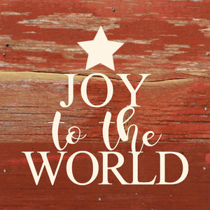 
                  
                    Load image into Gallery viewer, Joy to the world (star) / 6&amp;quot;x6&amp;quot; Reclaimed Wood Sign
                  
                