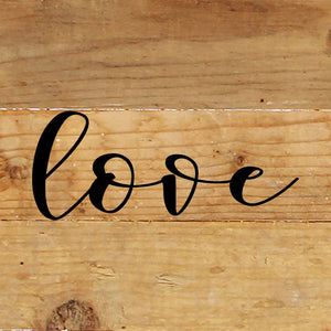 
                  
                    Load image into Gallery viewer, Love (script) / 6&amp;quot;x6&amp;quot; Reclaimed Wood Sign
                  
                
