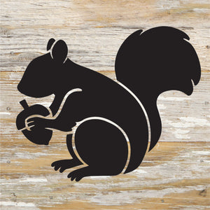 
                  
                    Load image into Gallery viewer, Squirrel Icon / 6x6 Reclaimed Wood Sign
                  
                