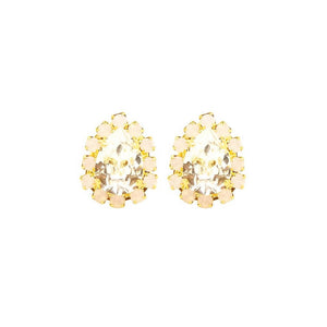 
                  
                    Load image into Gallery viewer, Lucia Stud Earrings - Pink Austrian Crystals
                  
                