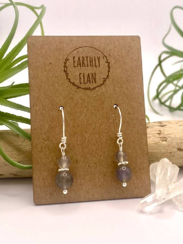 
                  
                    Load image into Gallery viewer, Labradorite Classic Earrings
                  
                