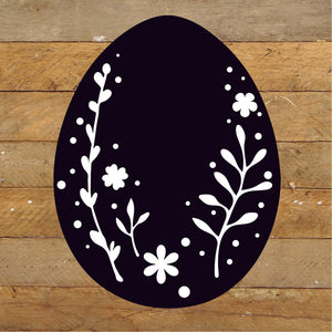 
                  
                    Load image into Gallery viewer, Egg Silhouette / 10x10 Reclaimed Wood Sign
                  
                