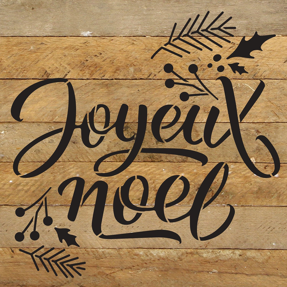 Joyeux Noel / 10x10 Reclaimed Wood Wall Decor