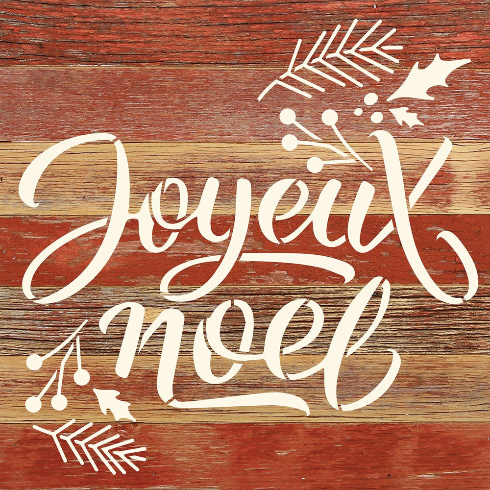 
                  
                    Load image into Gallery viewer, Joyeux Noel / 10x10 Reclaimed Wood Wall Decor
                  
                