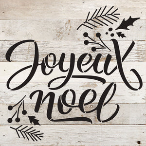 
                  
                    Load image into Gallery viewer, Joyeux Noel / 10x10 Reclaimed Wood Wall Decor
                  
                