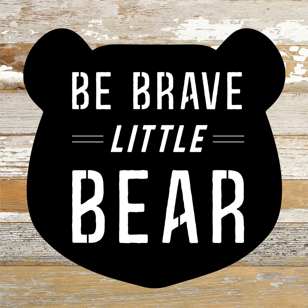
                  
                    Load image into Gallery viewer, Be Brave Little Bear / 10x10 Reclaimed Wood Sign
                  
                