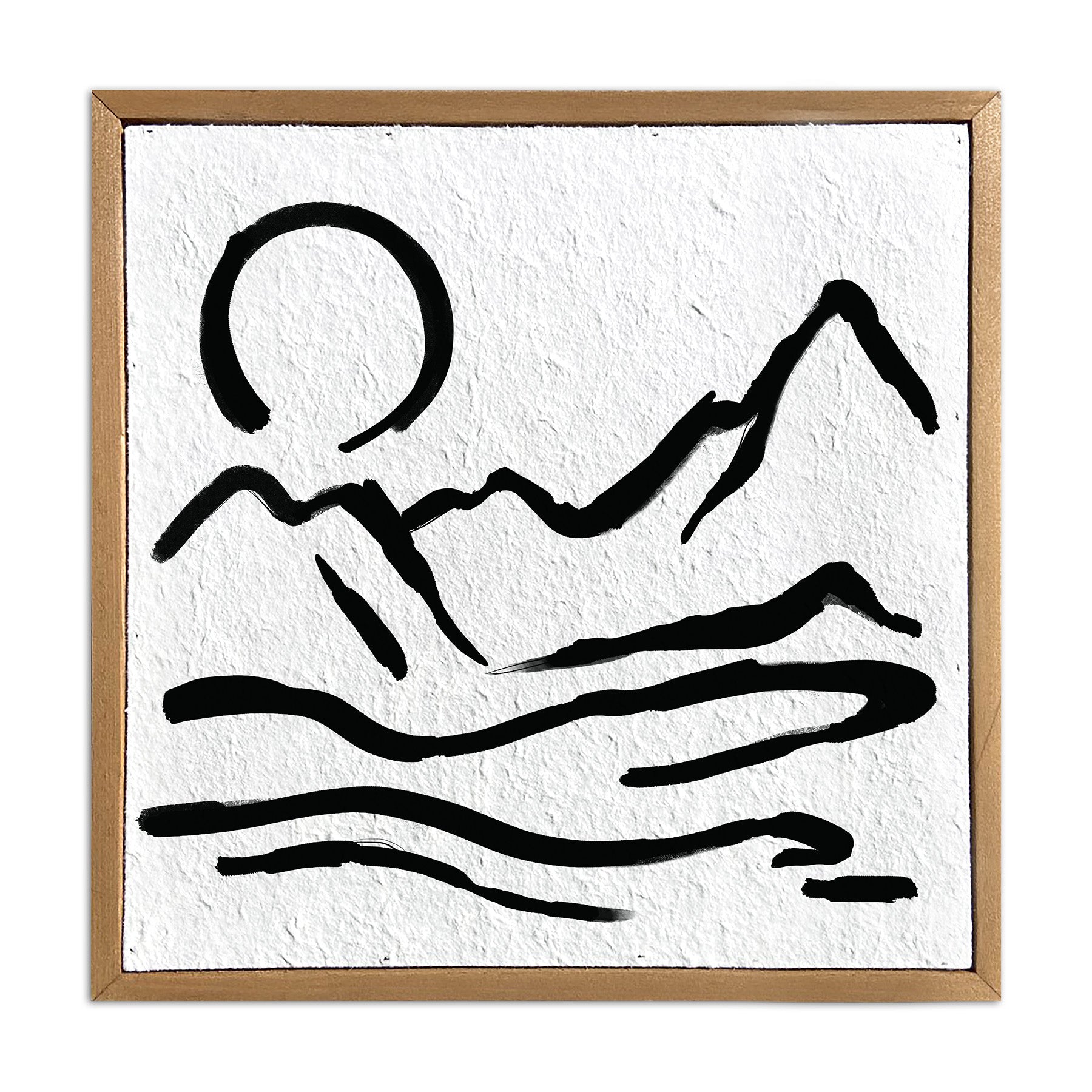 Ink Landscape / 10x10 Pulp Paper Wall Decor – usastrong.IO