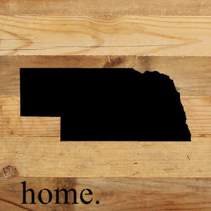 
                  
                    Load image into Gallery viewer, NEBRASKA - Sweet Home / 10&amp;quot;x10&amp;quot; Reclaimed Wood Sign
                  
                
