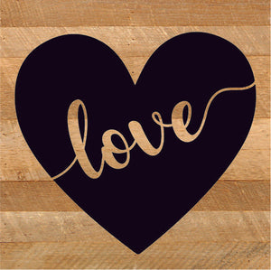
                  
                    Load image into Gallery viewer, Love Heart / 10x10 Reclaimed Wood Sign
                  
                
