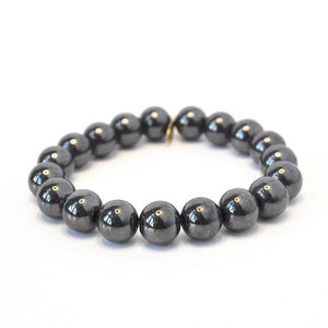 
                  
                    Load image into Gallery viewer, Hematite Crystal Bracelet | 10mm Gunmetal
                  
                