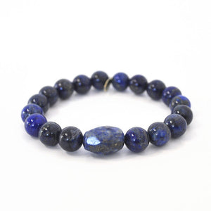 
                  
                    Load image into Gallery viewer, Lapis Lazuli Crystal Bracelet | Lapis Lazuli Center Stone
                  
                