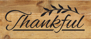 
                  
                    Load image into Gallery viewer, Thankful / 14x6 Reclaimed Wood Sign
                  
                
