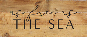 
                  
                    Load image into Gallery viewer, As free as the sea  / 14x6 Reclaimed Wood Wall Decor
                  
                