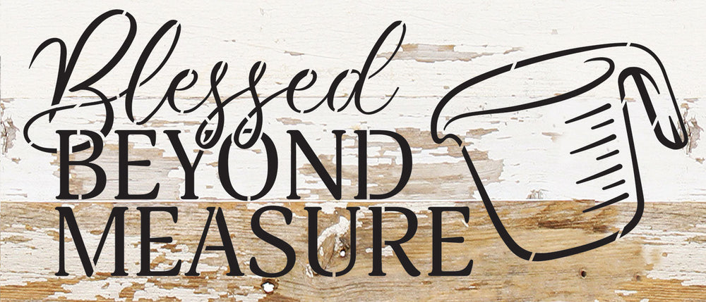 
                  
                    Load image into Gallery viewer, Blessed beyond measure / 14x6 Reclaimed Wood Wall Decor
                  
                