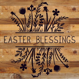 
                  
                    Load image into Gallery viewer, Easter Blessings / 14x14 Reclaimed Wood Sign
                  
                