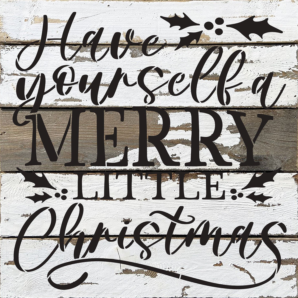 
                  
                    Load image into Gallery viewer, Have yourself a Merry Little Christmas / 14x14 Reclaimed Wood Wall Decor
                  
                