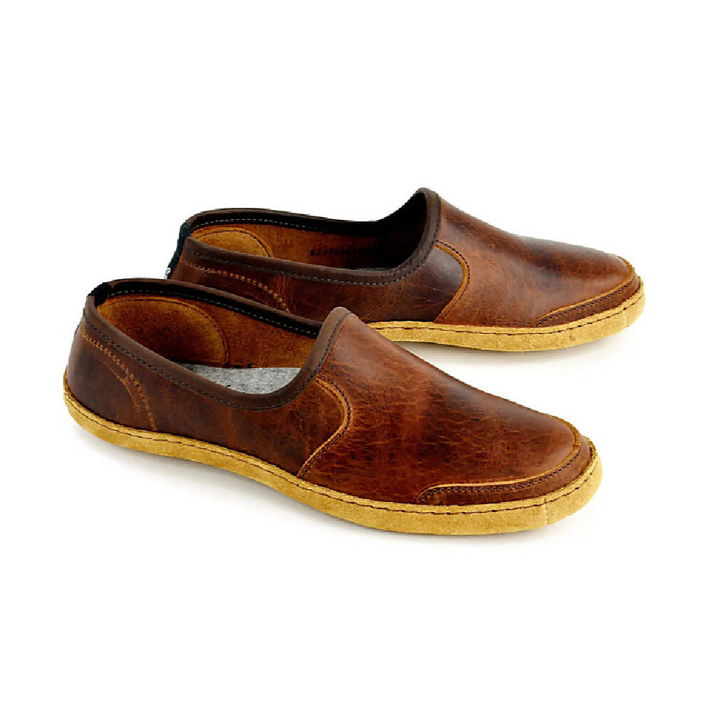 Vermont House Shoes: Loafer - Tobacco