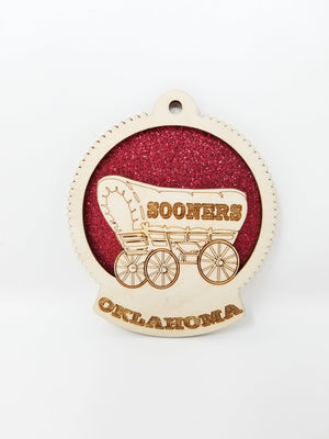 
                  
                    Load image into Gallery viewer, University of Oklahoma Sooners Ornament
                  
                