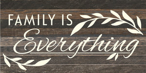 
                  
                    Load image into Gallery viewer, Family is everything / 24x12 Reclaimed Wood Sign
                  
                