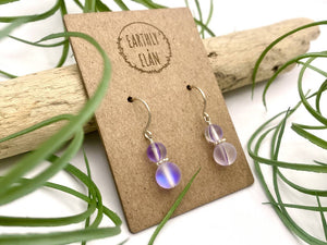 
                  
                    Load image into Gallery viewer, Purple Aura Quartz Earrings
                  
                
