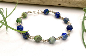 
                  
                    Load image into Gallery viewer, Star Cut Lapis Lazuli Bracelet
                  
                