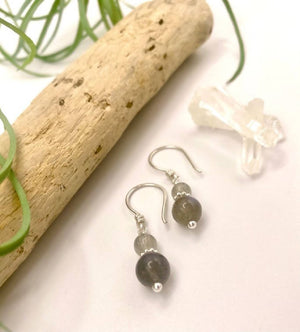 
                  
                    Load image into Gallery viewer, Labradorite Classic Earrings
                  
                