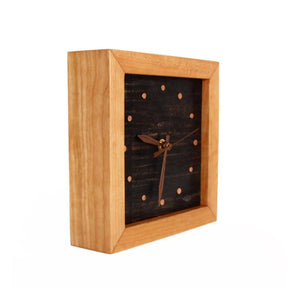 
                  
                    Load image into Gallery viewer, Box Clock - Black with Copper Tacks
                  
                