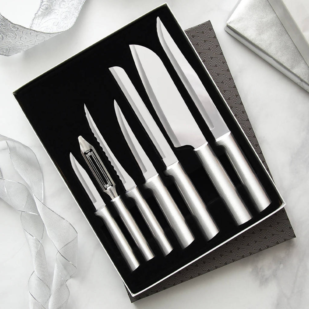 Starter Knife Gift Set - 7 Pack Silver