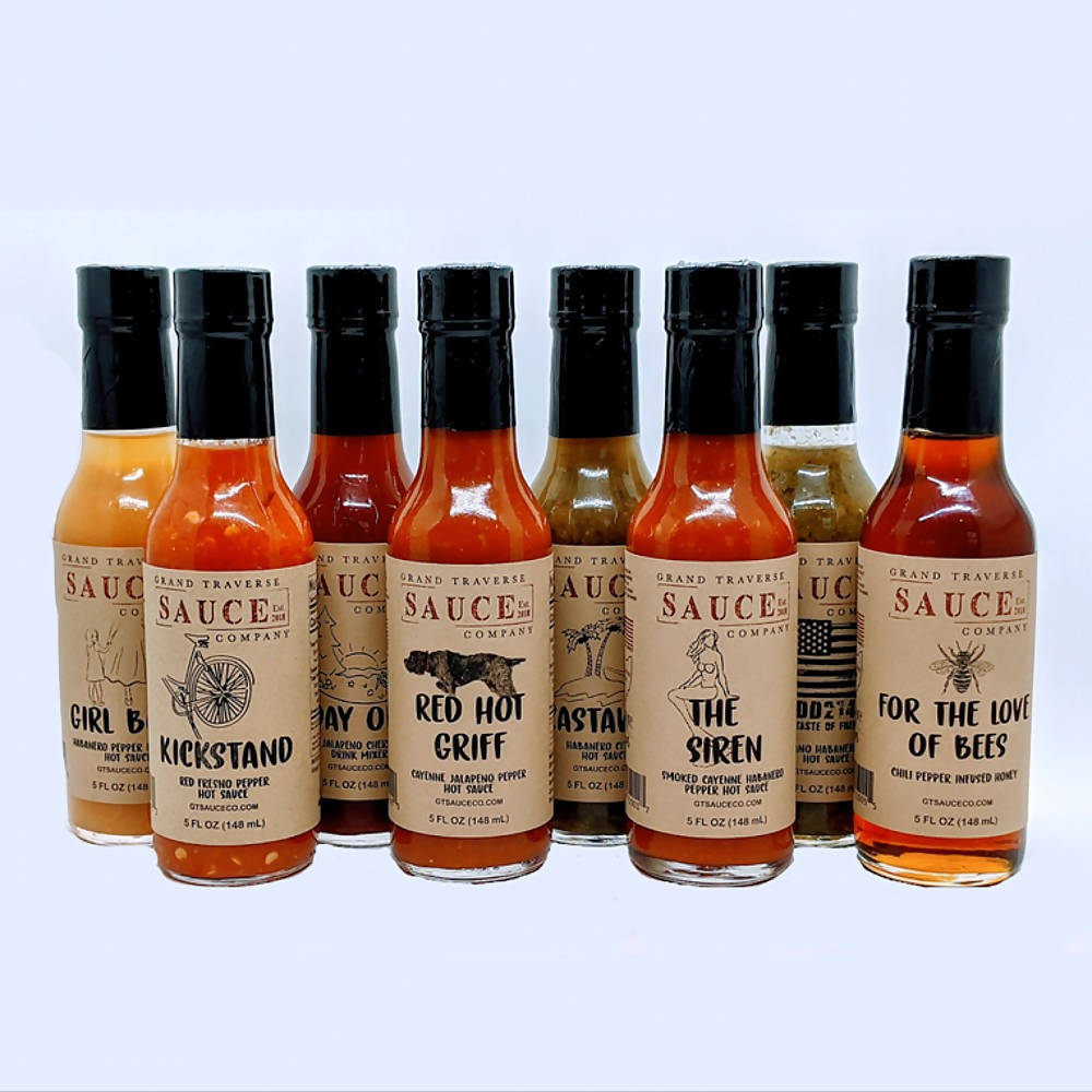 
                  
                    Load image into Gallery viewer, 5oz Sauces Pack (8 Bottles)
                  
                