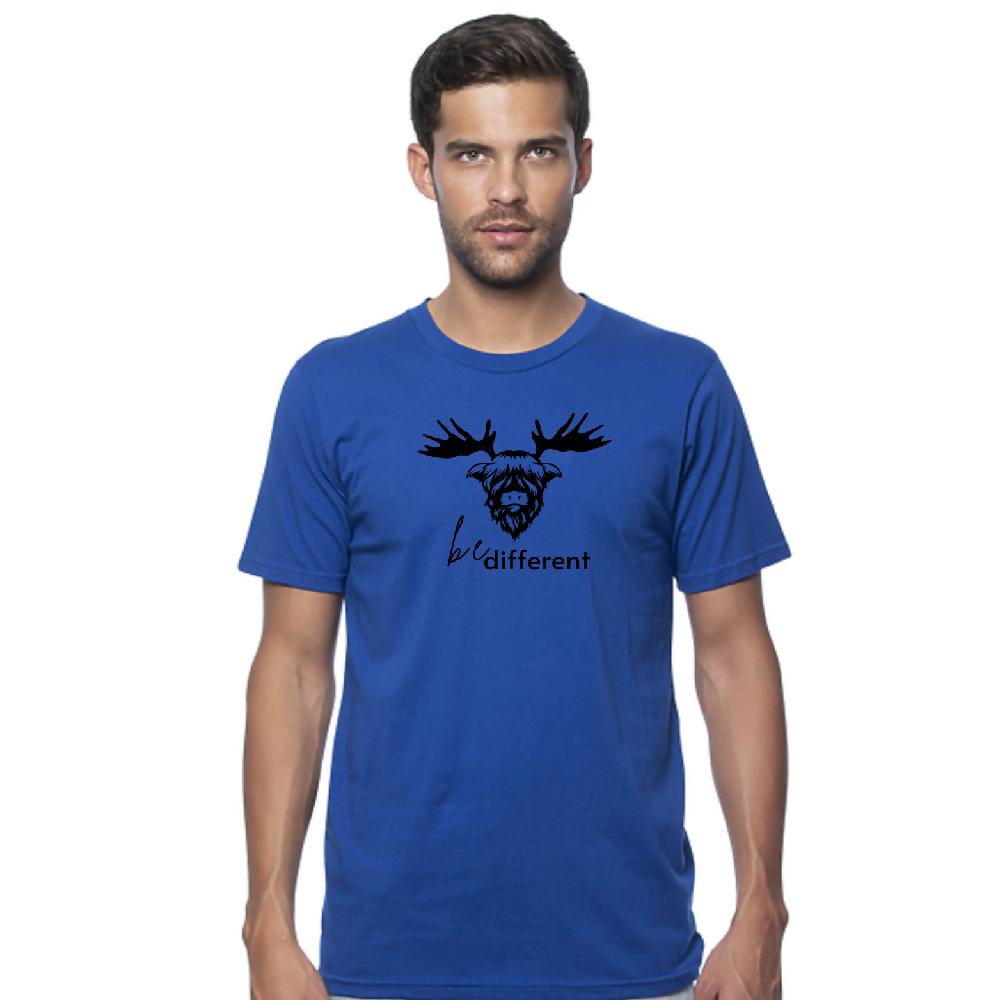 
                  
                    Load image into Gallery viewer, Be Different mens tee ROYAL
                  
                