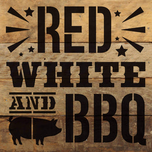 
                  
                    Load image into Gallery viewer, Red, white and BBQ / 6&amp;quot;X6&amp;quot; Wall Art
                  
                
