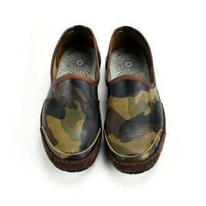 
                  
                    Load image into Gallery viewer, Vermont House Shoes: Premium Italian Veg-Tan Camo Loafers
                  
                