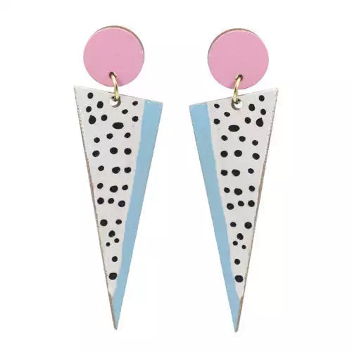 90s Pastel Triangle Earrings