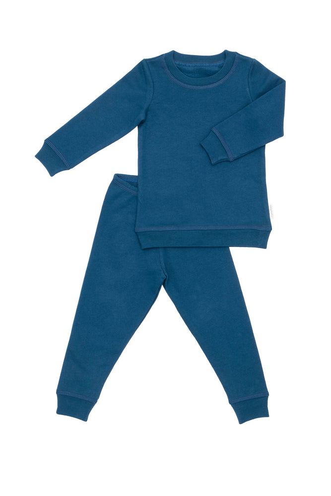 
                  
                    Load image into Gallery viewer, Organic Cotton Fleece Pajama and Play Set TOG 2.0 - Poseidon Blue - Pajama and Play Set - CastleWare Baby - 975-34-2T_edit_color
                  
                