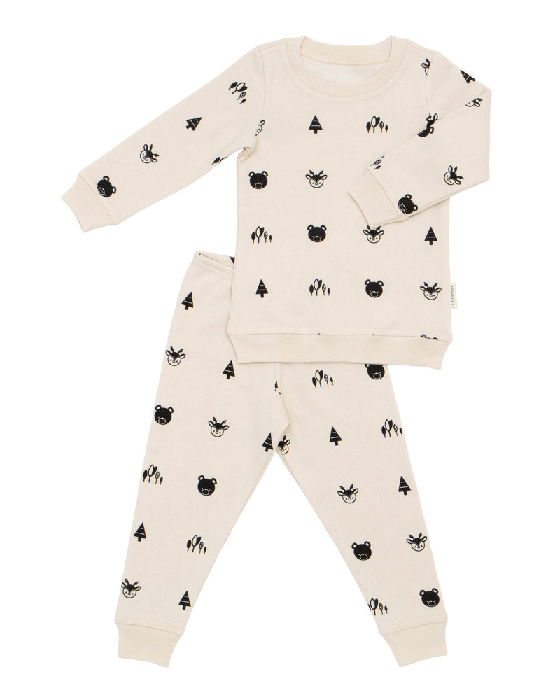 
                  
                    Load image into Gallery viewer, Organic Cotton Fleece Pajama and Play Set TOG 2.0 - Black Forest Print - Pajama and Play Set - CastleWare Baby - 975-38-2T
                  
                