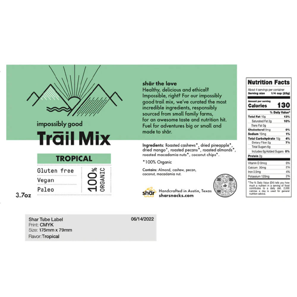 
                  
                    Load image into Gallery viewer, 3.7 oz Shar Tube x 3 Pack Tropical Trail mix
                  
                