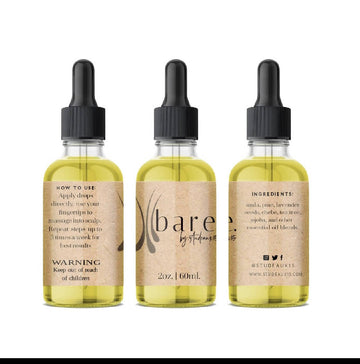 b a r e. Extra Strength Herbal Hair Drops