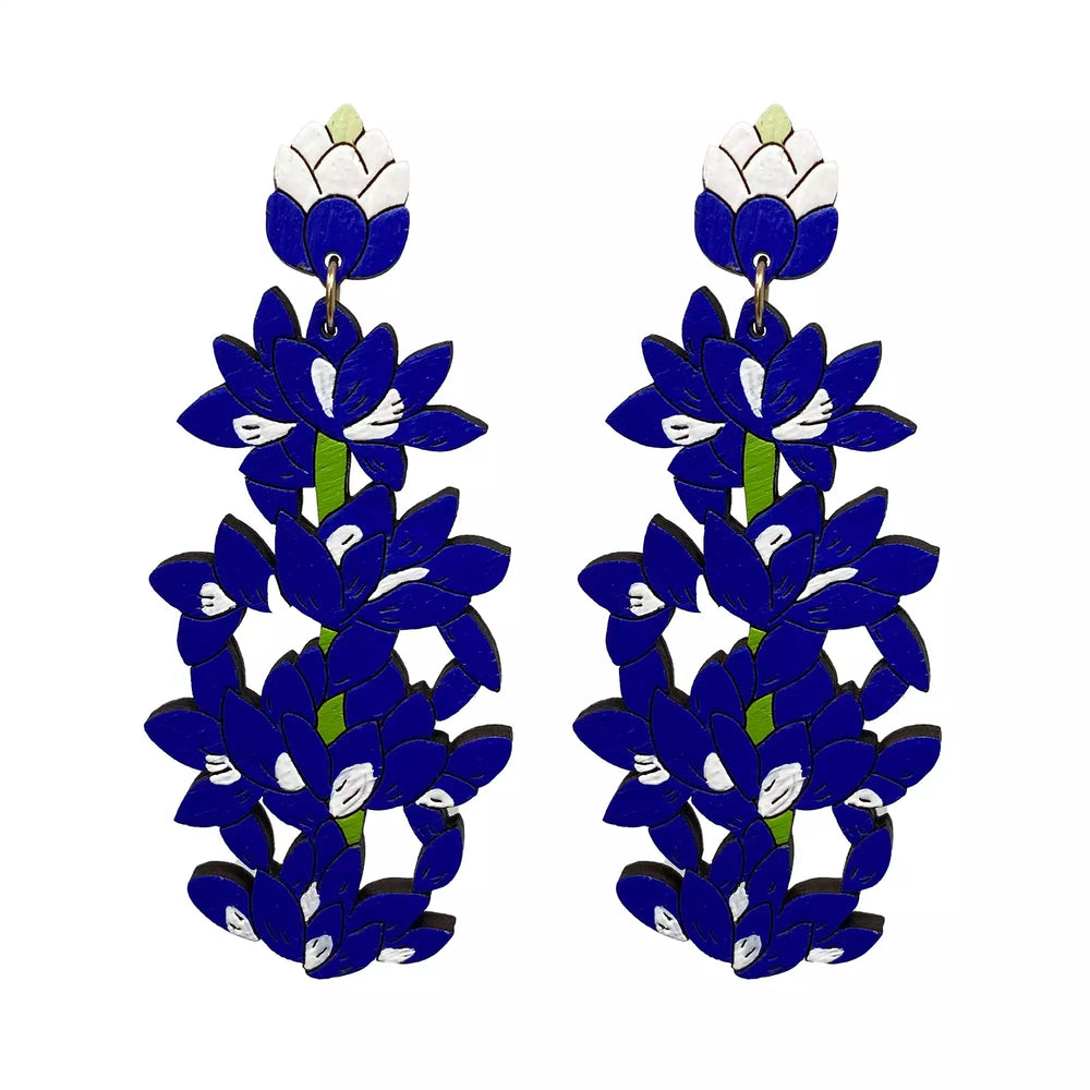 Bluebonnet Statement Earrings