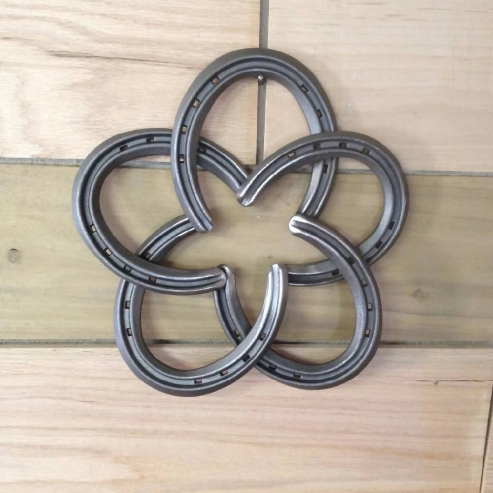 
                  
                    Load image into Gallery viewer, Rustic Horseshoe Star - The Heritage Forge
                  
                