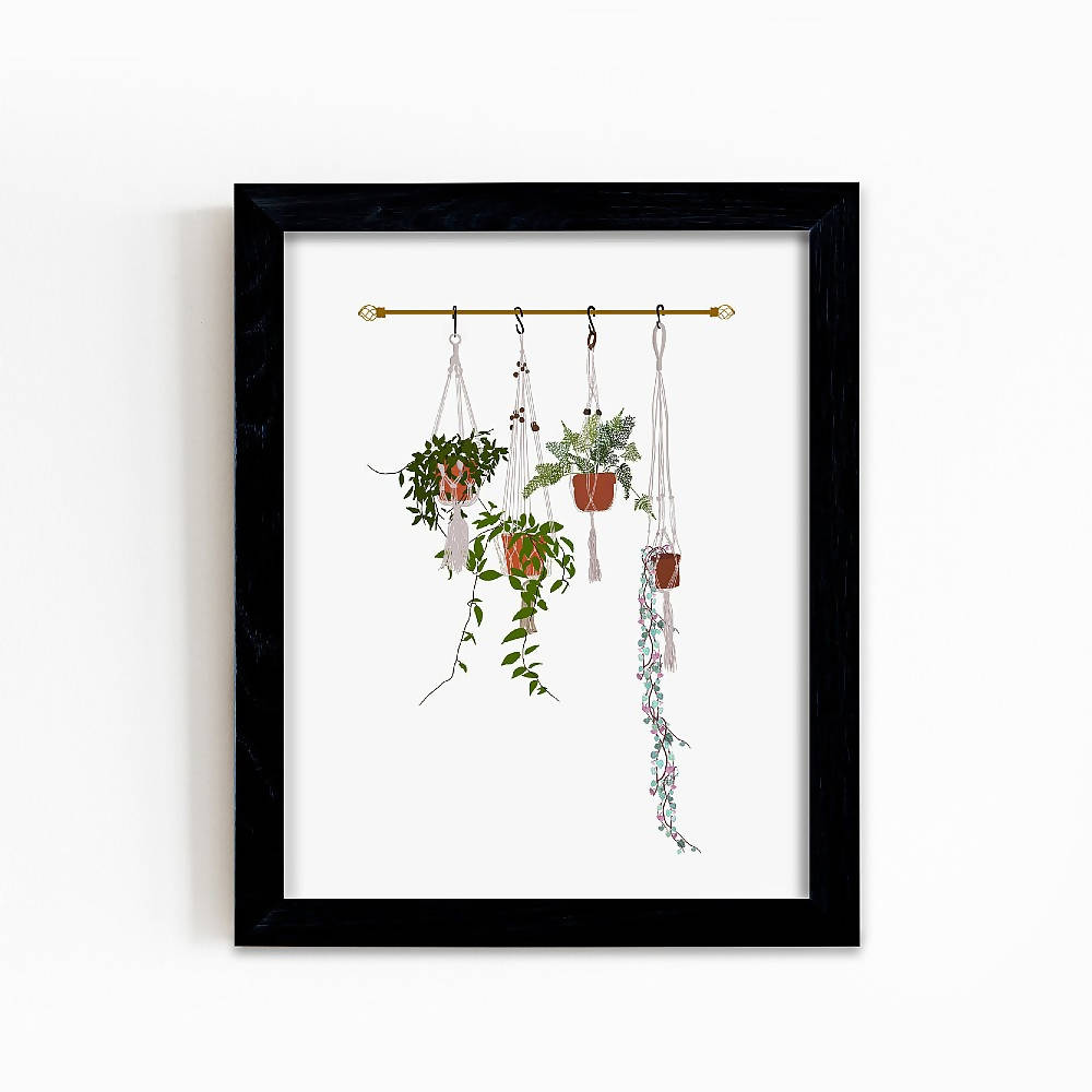 
                  
                    Load image into Gallery viewer, Hanging Plants Art Print
                  
                