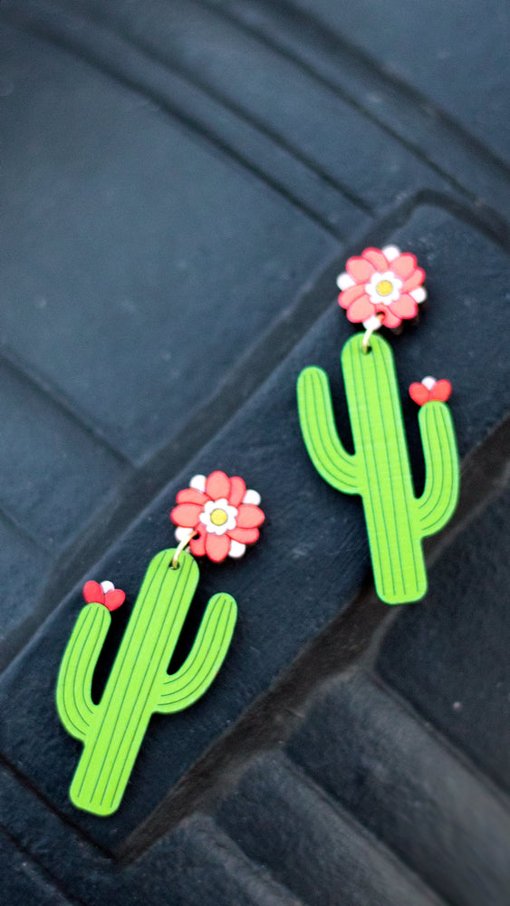
                  
                    Load image into Gallery viewer, Saguaro Cactus Earrings
                  
                