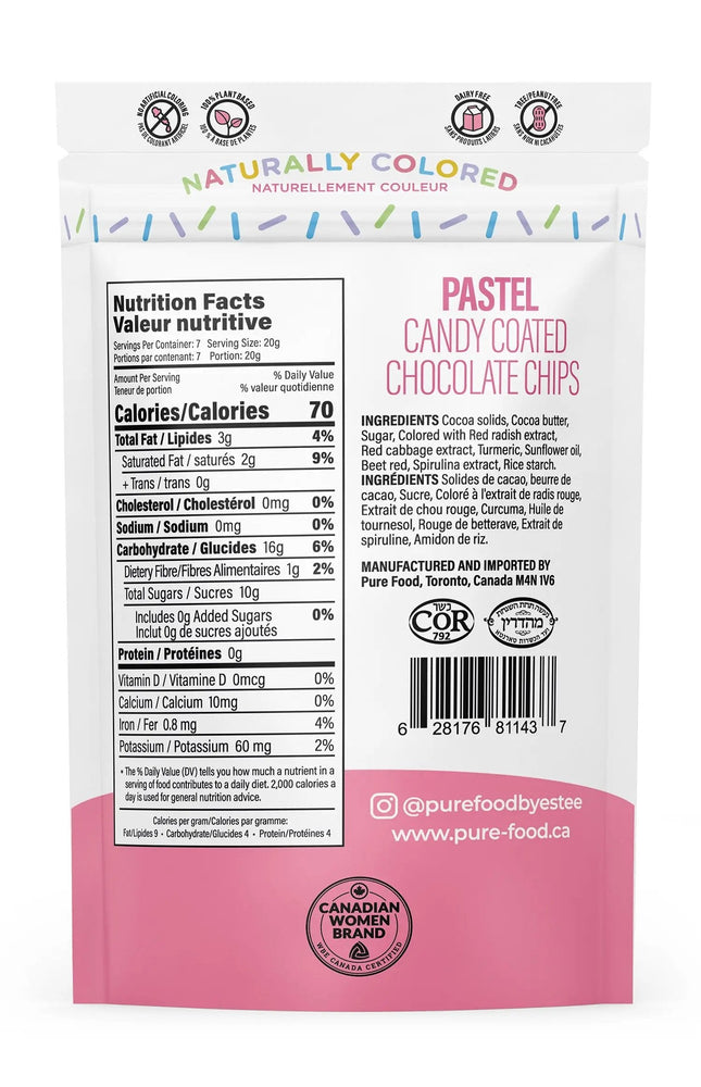 
                  
                    Load image into Gallery viewer, Pastel All Natural Candy Coated Mini Chocolate Chips - 5 OZ -  Case of 12
                  
                