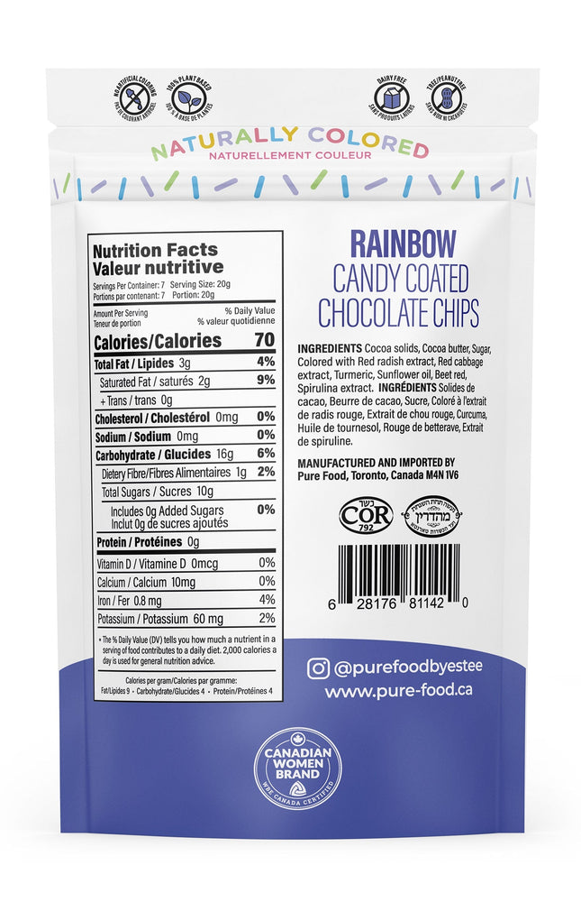 
                  
                    Load image into Gallery viewer, Rainbow All Natural Candy Coated Mini Chocolate Chips - 5 OZ - Case of 12
                  
                