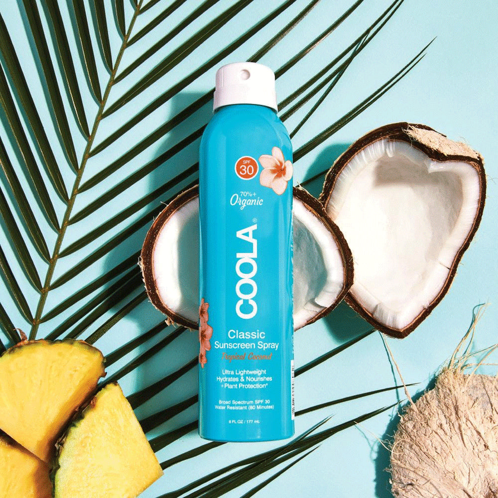 
                  
                    Load image into Gallery viewer, Coola Classic Body Sunscreen Spray SPF 30 - Tropical Coconut
                  
                