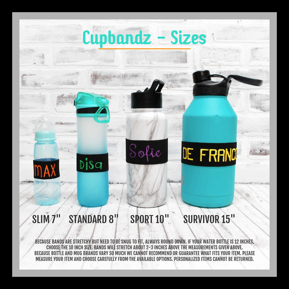 
                  
                    Load image into Gallery viewer, Set of Two Personalized CupBandz Waterbottle Labels
                  
                