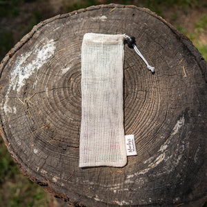 
                  
                    Load image into Gallery viewer, MESH UTENSIL POUCH: Organic Cotton
                  
                